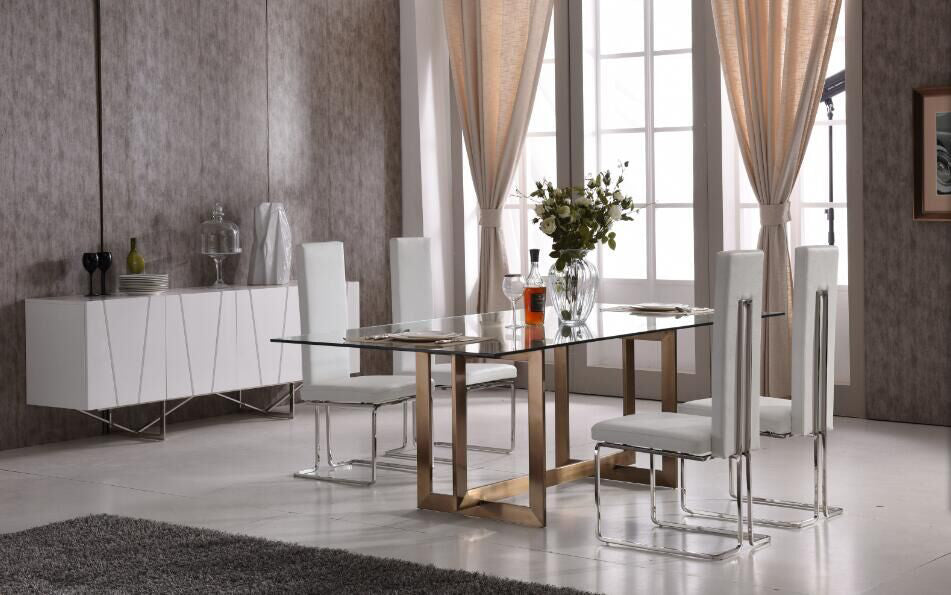 Modrest Keaton Modern Glass Dining Table