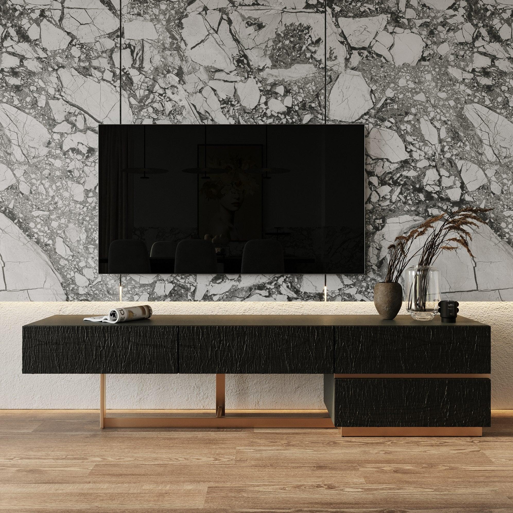 Modrest Tasha Modern Ash Brushed TV Stand