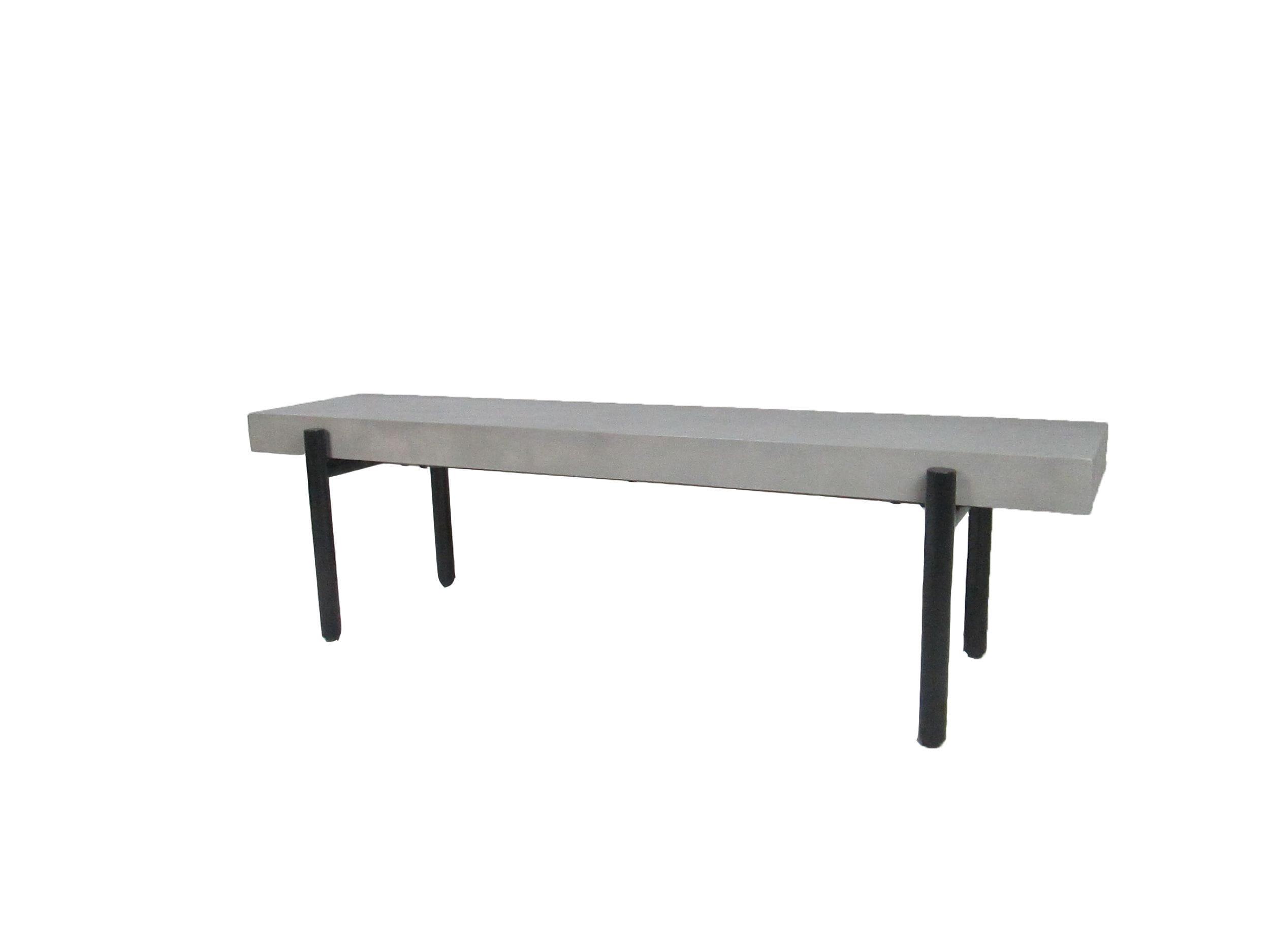 Modrest Timlin Modern Concrete Metal Bench