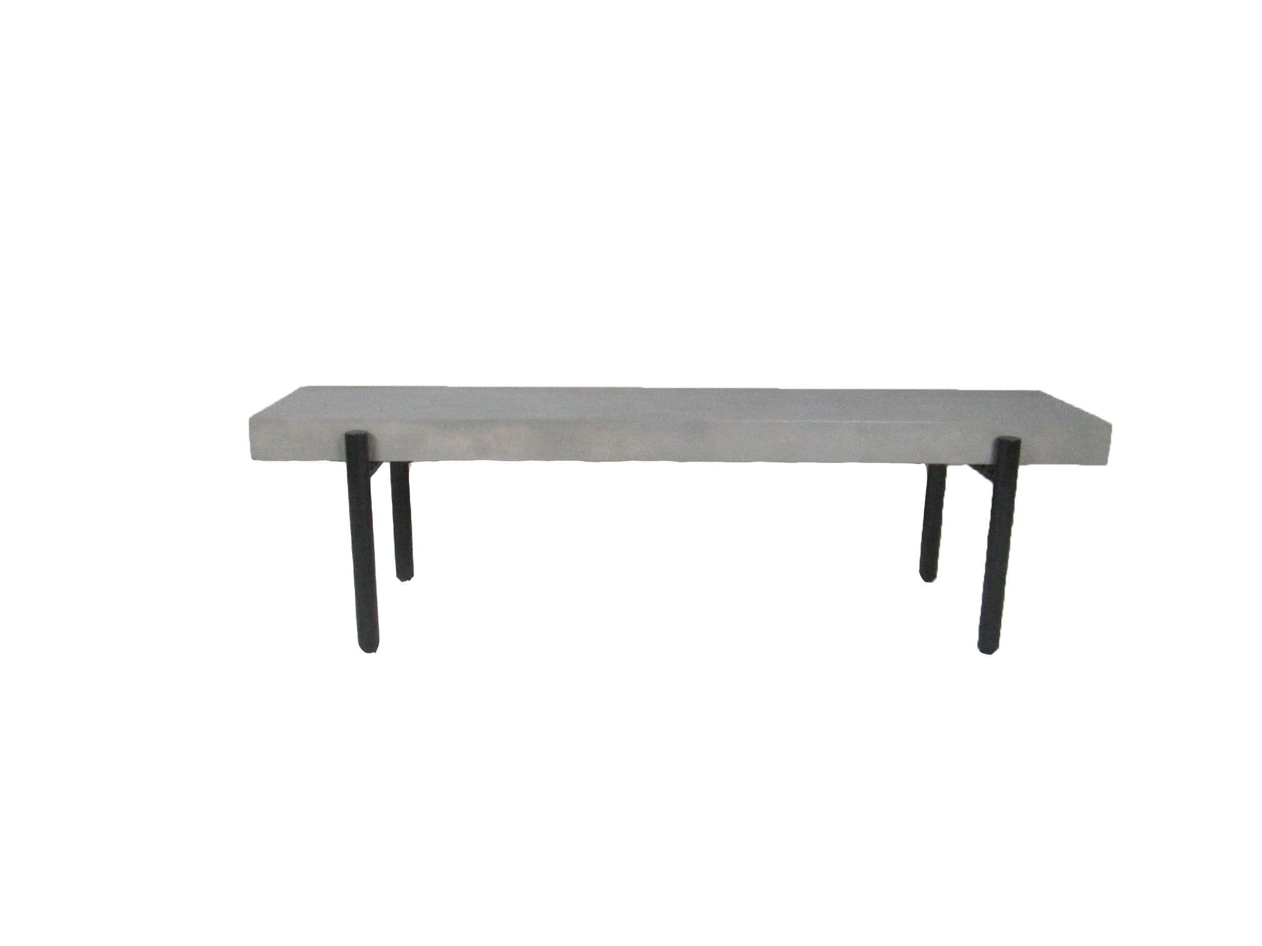 Modrest Timlin Modern Concrete Metal Bench