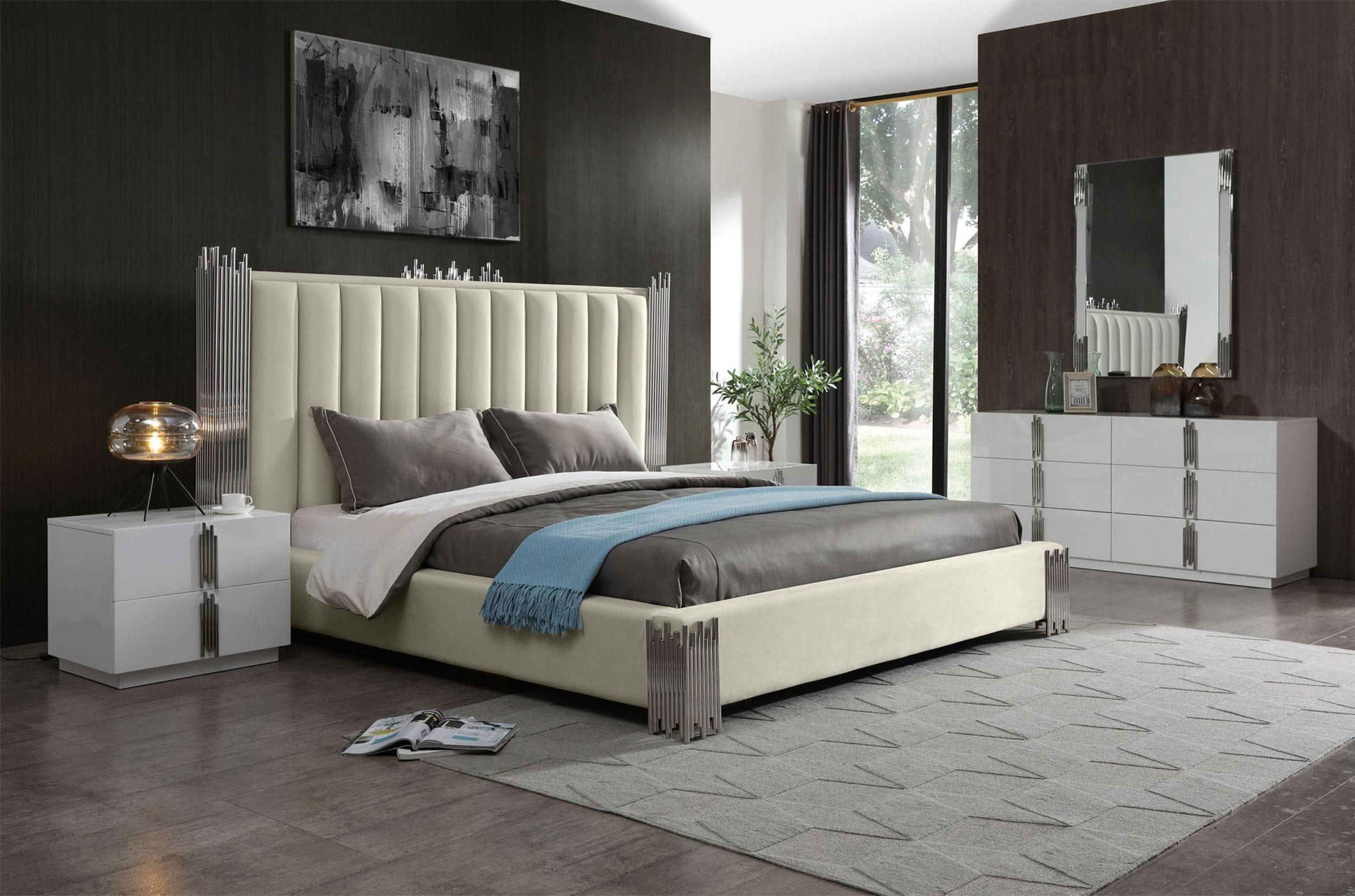 Modrest Token Modern Stainless Steel Bed