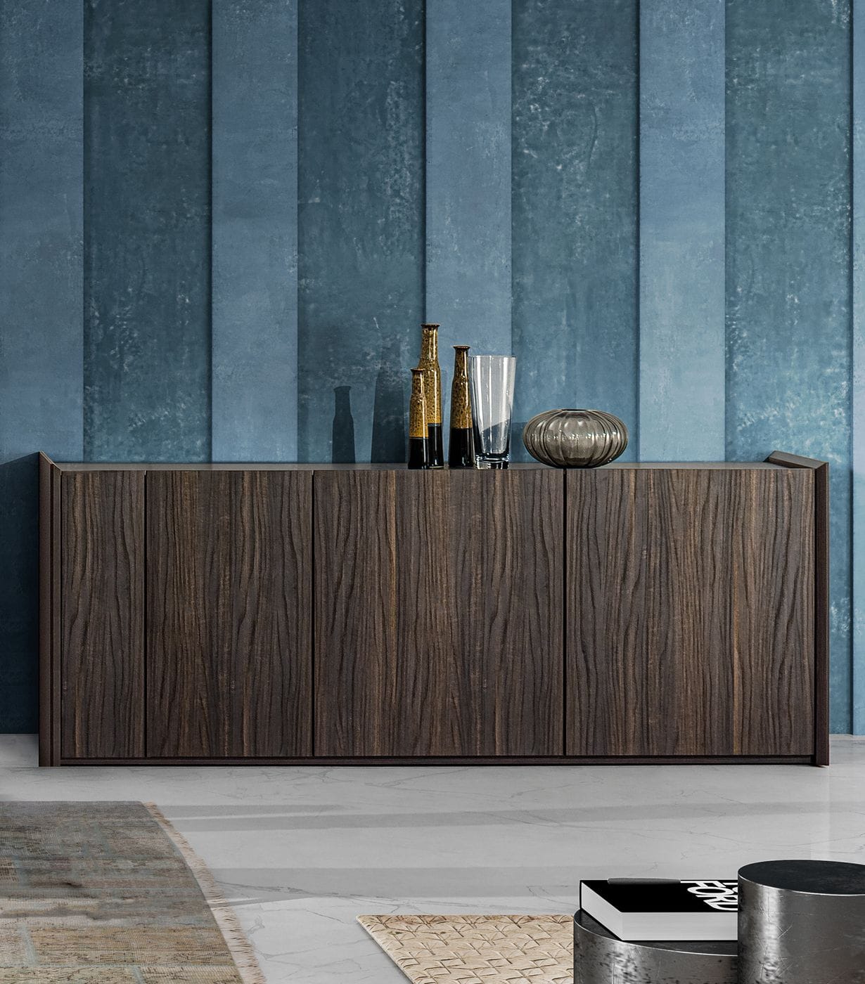 Nova Domus Unico Modern Dark Eucalyptus Buffet