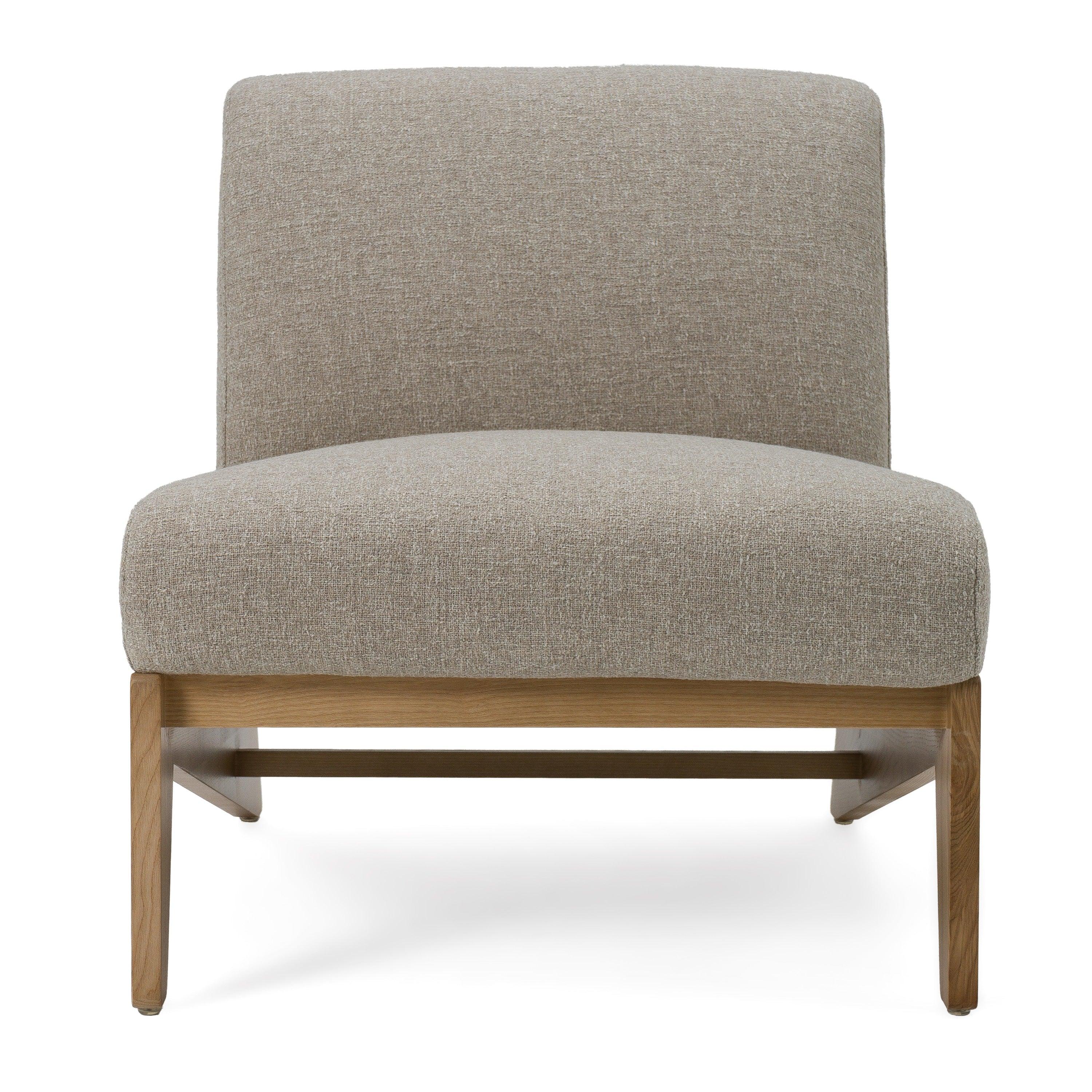 Divani Casa Vance Modern Fabric Wood Accent Chair