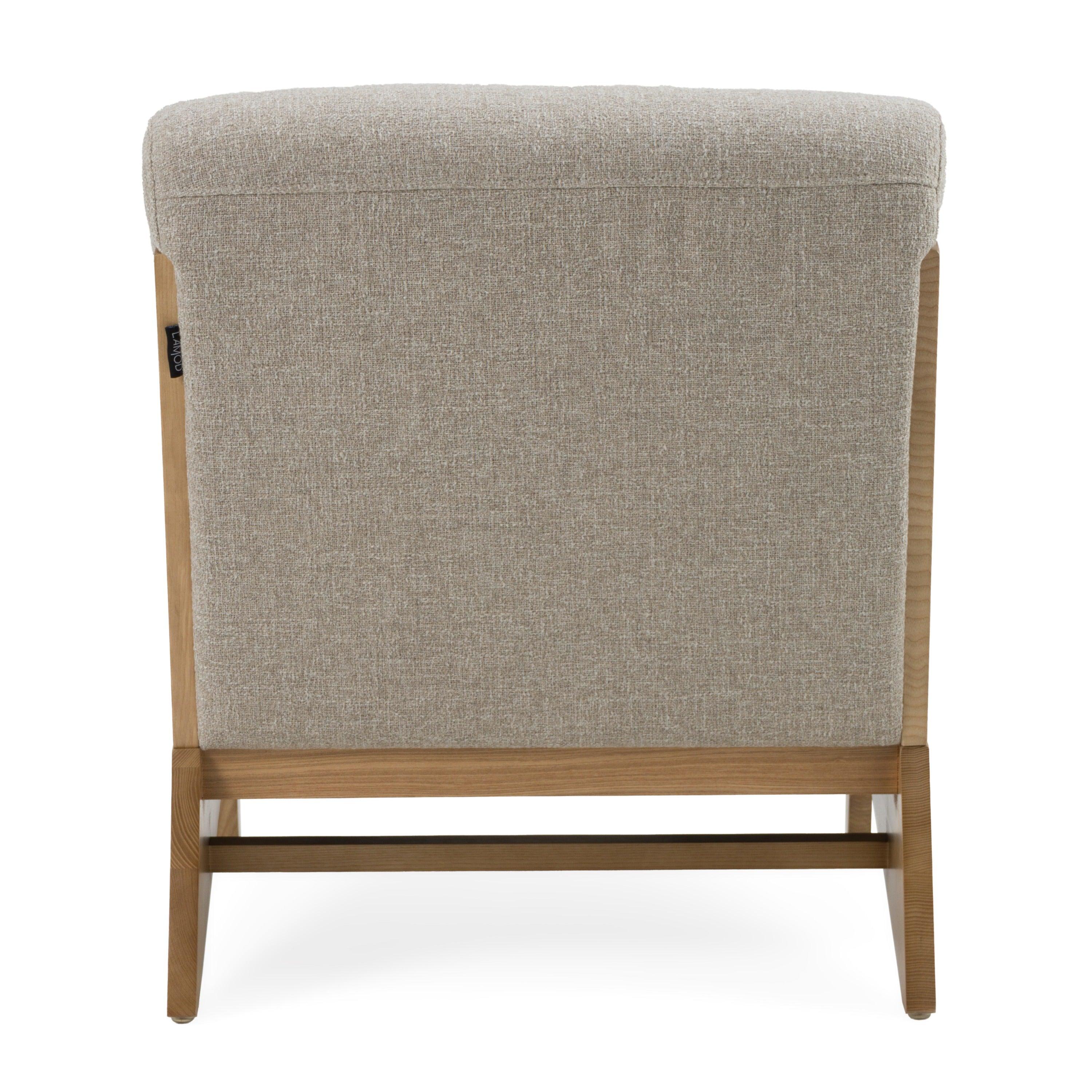 Divani Casa Vance Modern Fabric Wood Accent Chair