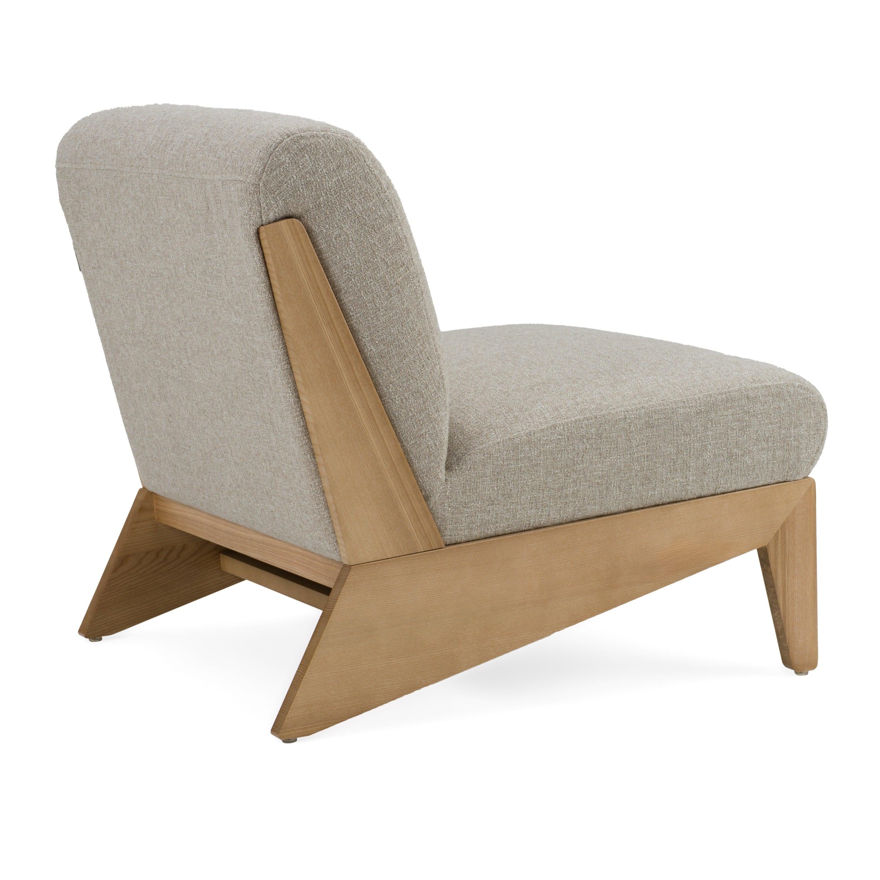 Divani Casa Vance Modern Fabric Wood Accent Chair