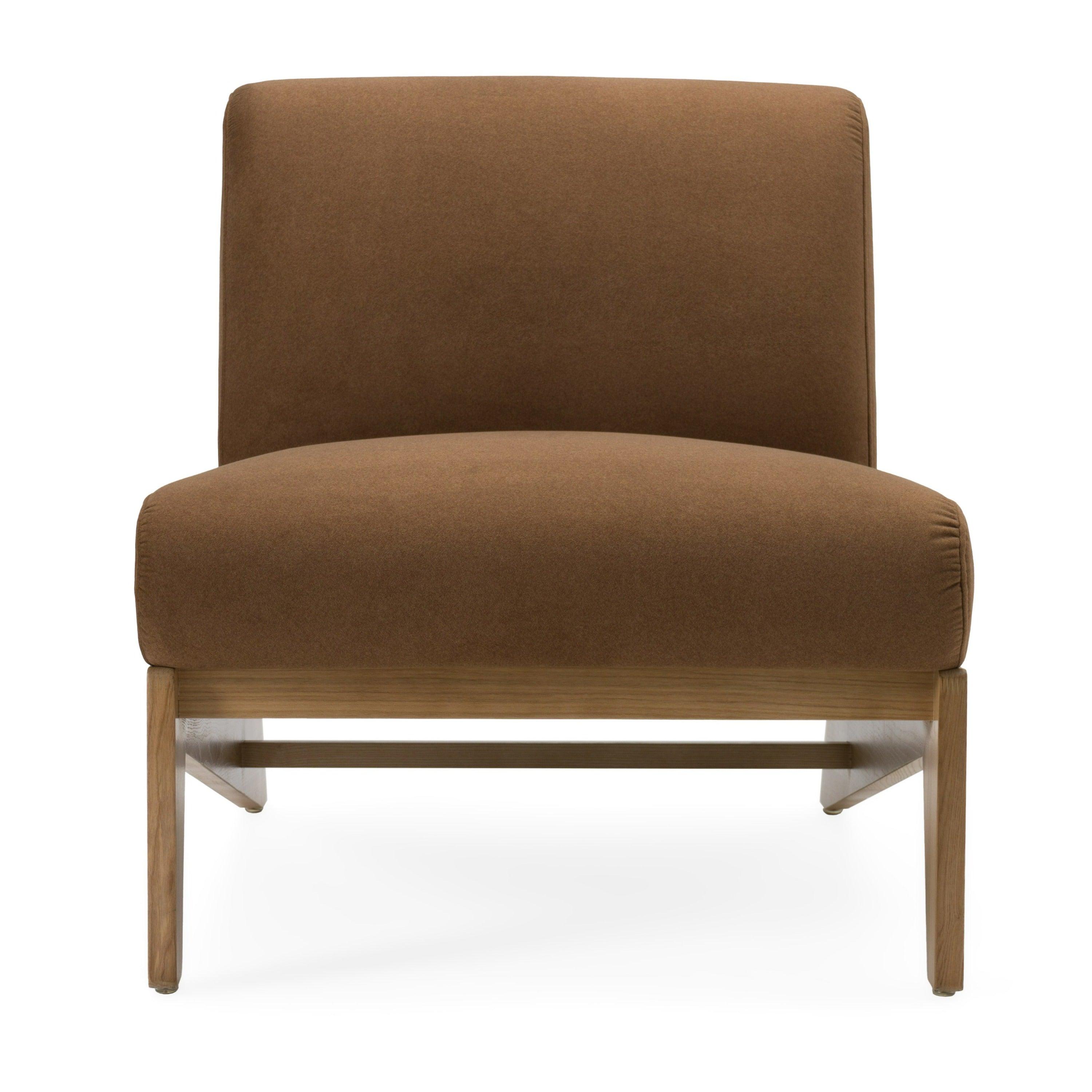 Divani Casa Vance Modern Fabric Wood Accent Chair