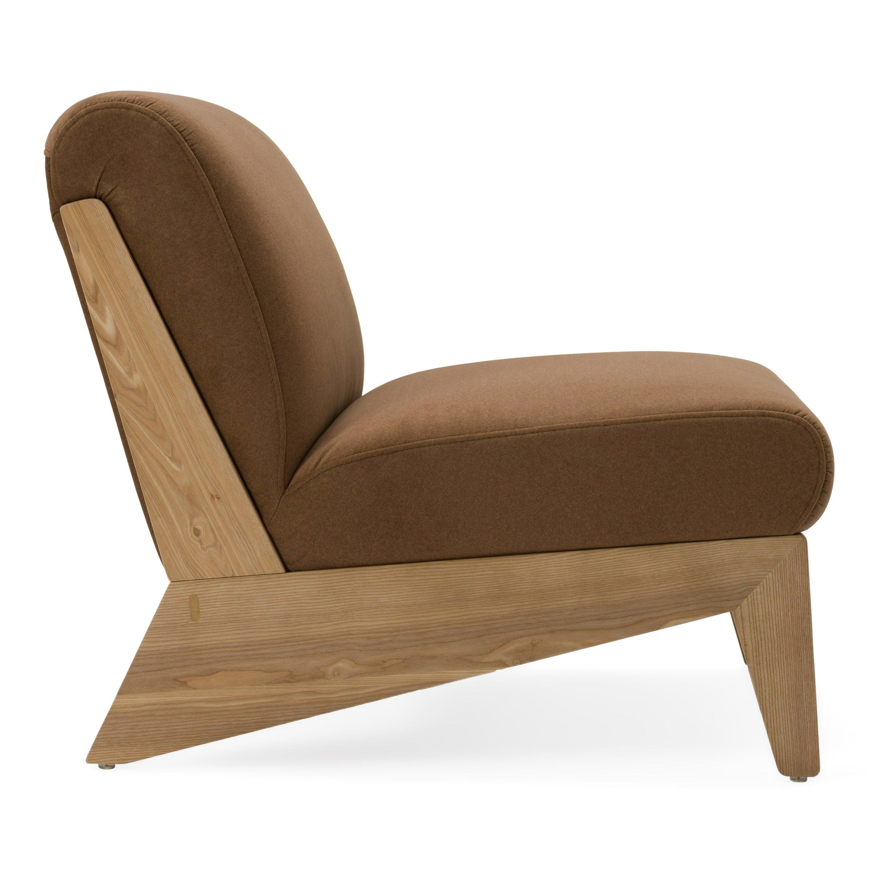 Divani Casa Vance Modern Fabric Wood Accent Chair