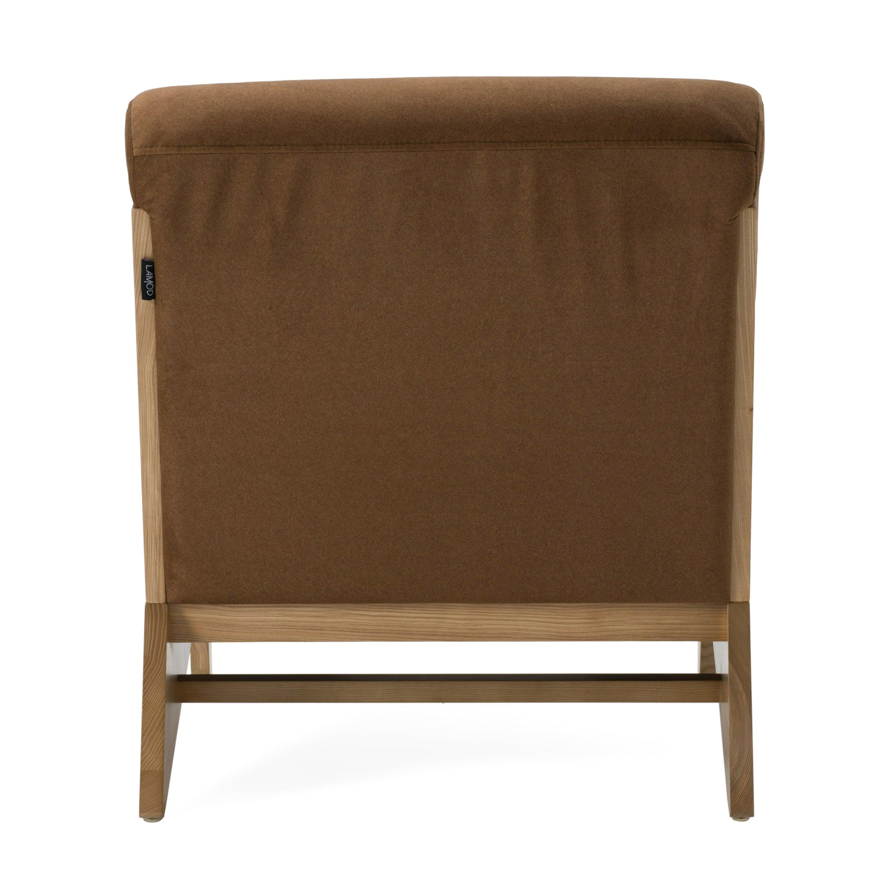 Divani Casa Vance Modern Fabric Wood Accent Chair