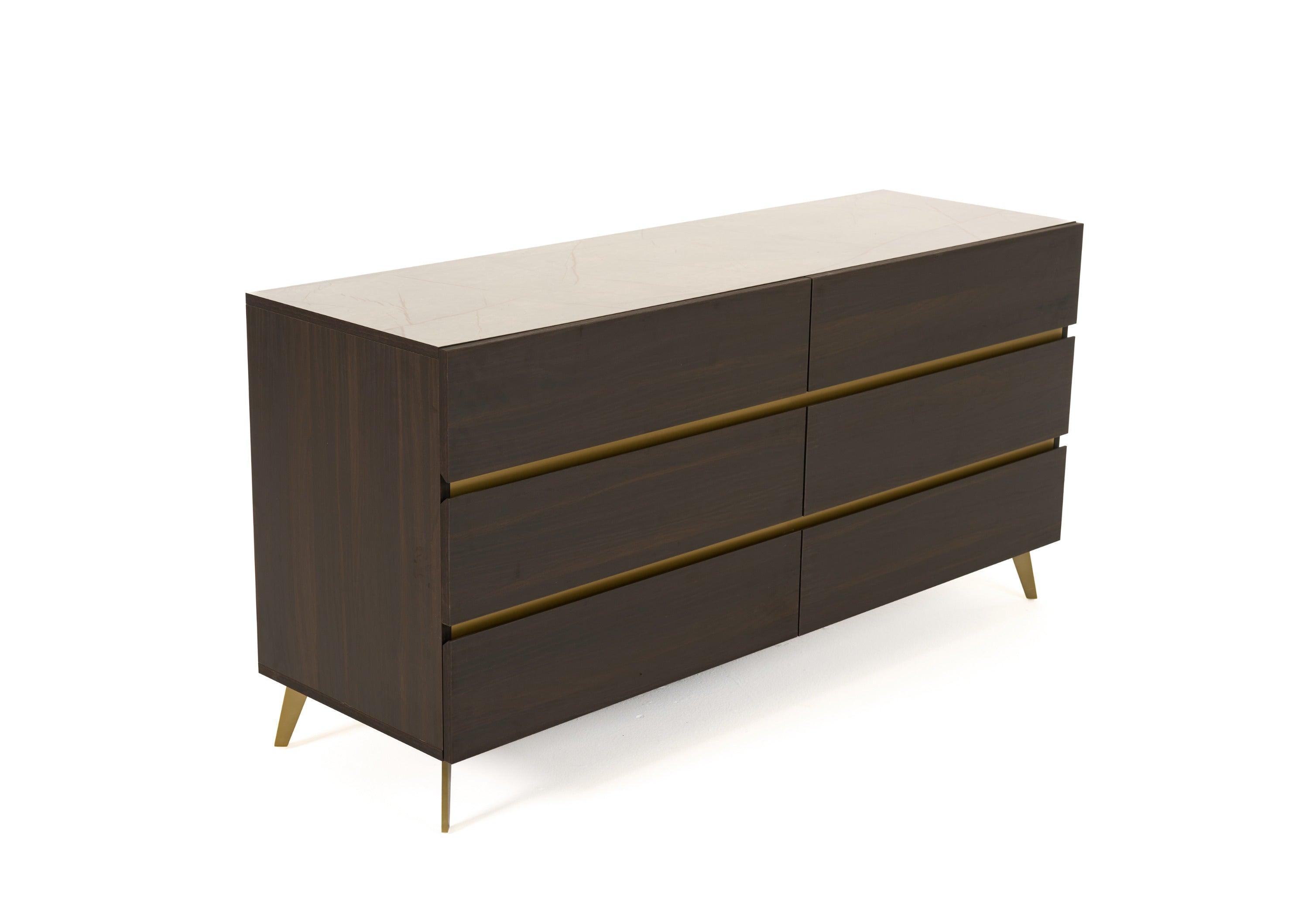 Nova Domus Velondra Modern Eucalypto Marble Dresser