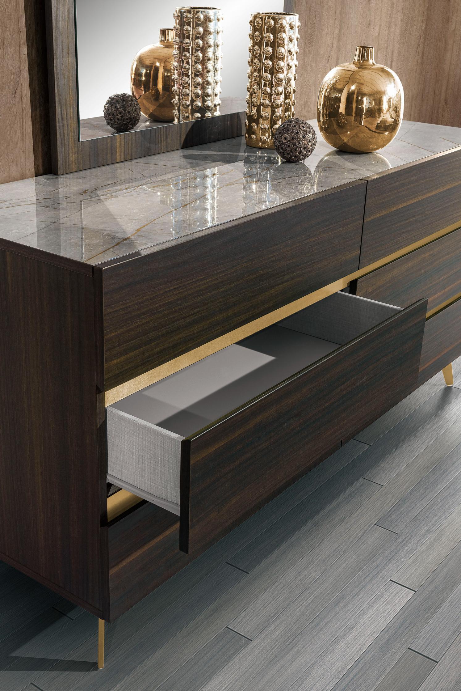 Nova Domus Velondra Modern Eucalypto Marble Dresser