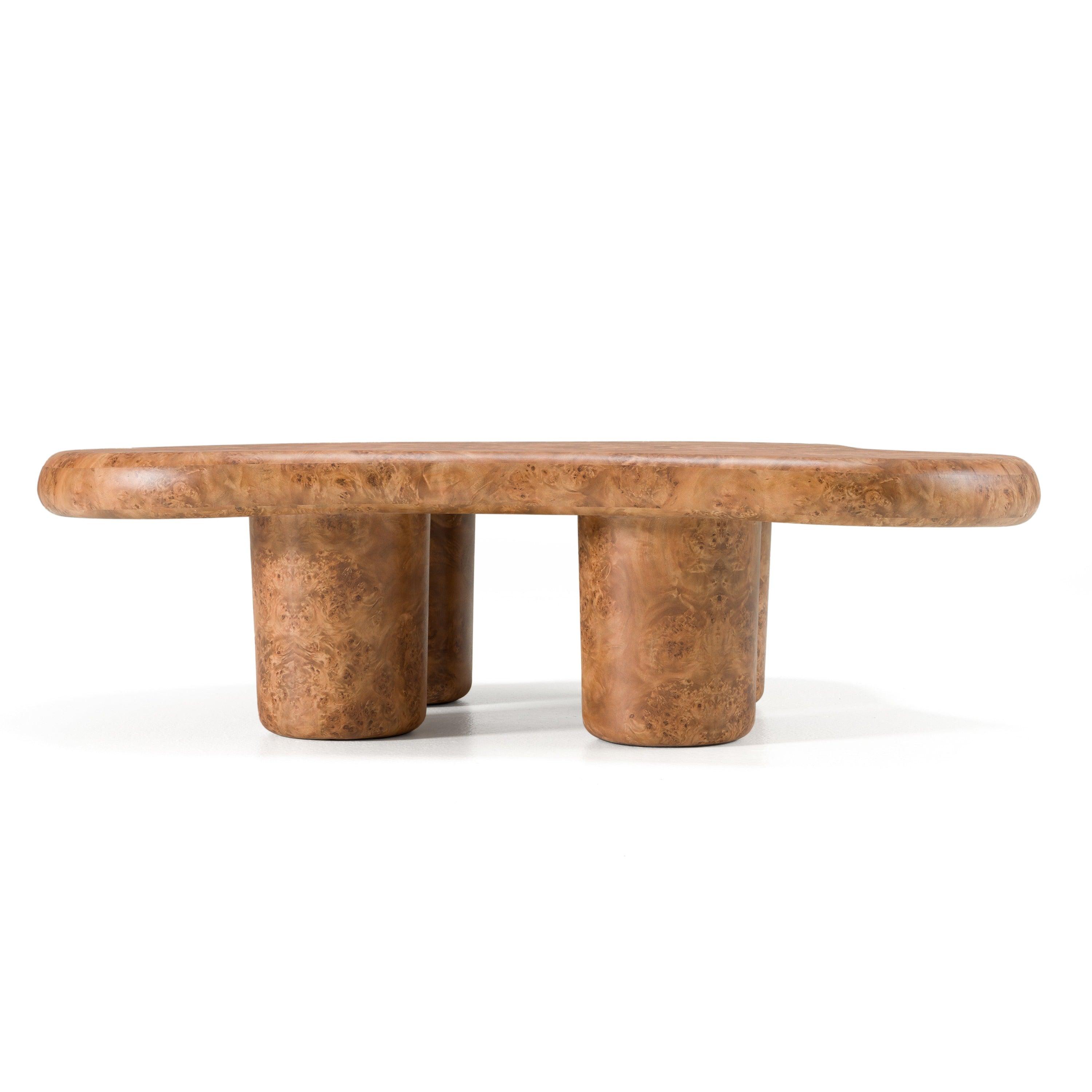 Modrest Weskan Modern Faux Burl Coffee Table