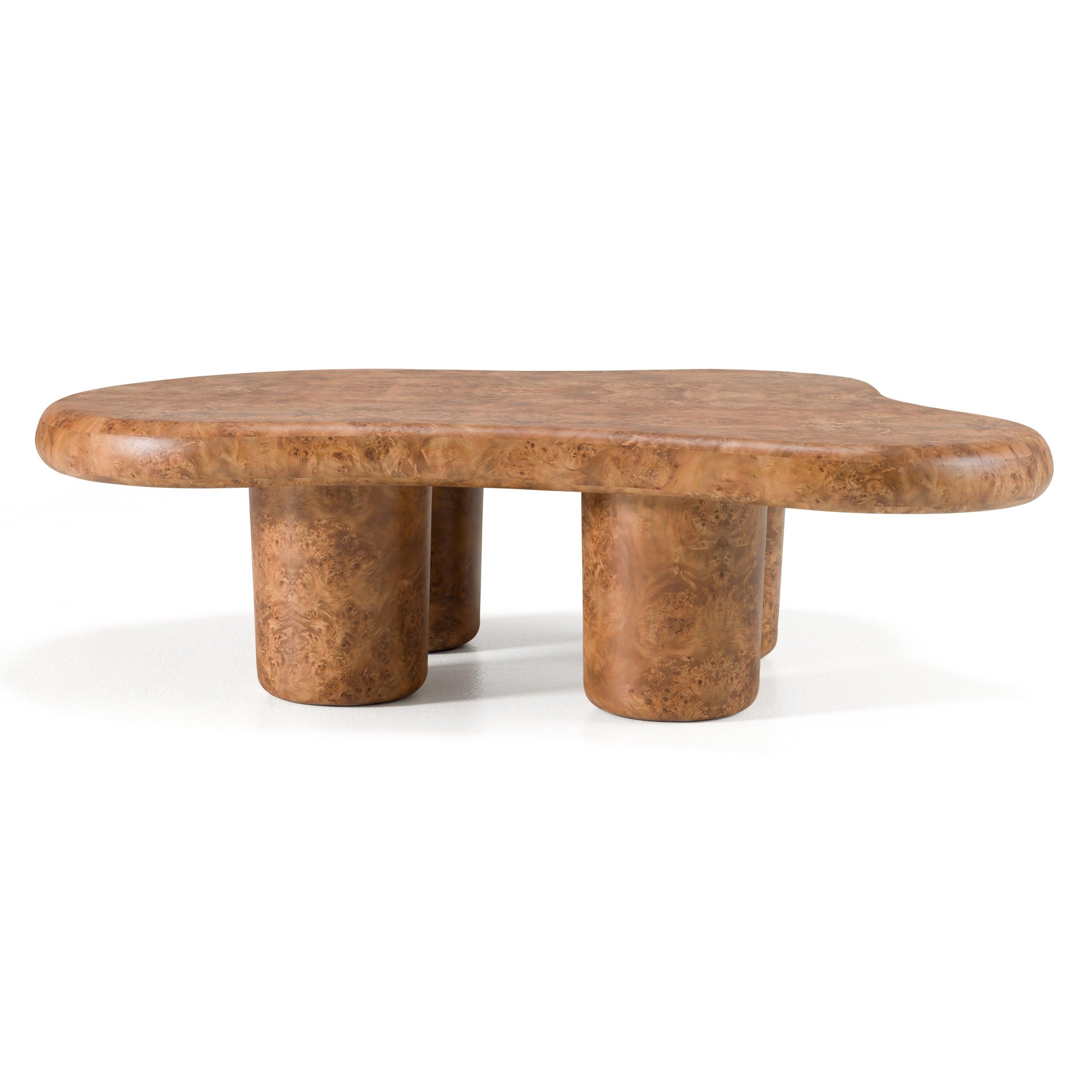 Modrest Weskan Modern Faux Burl Coffee Table