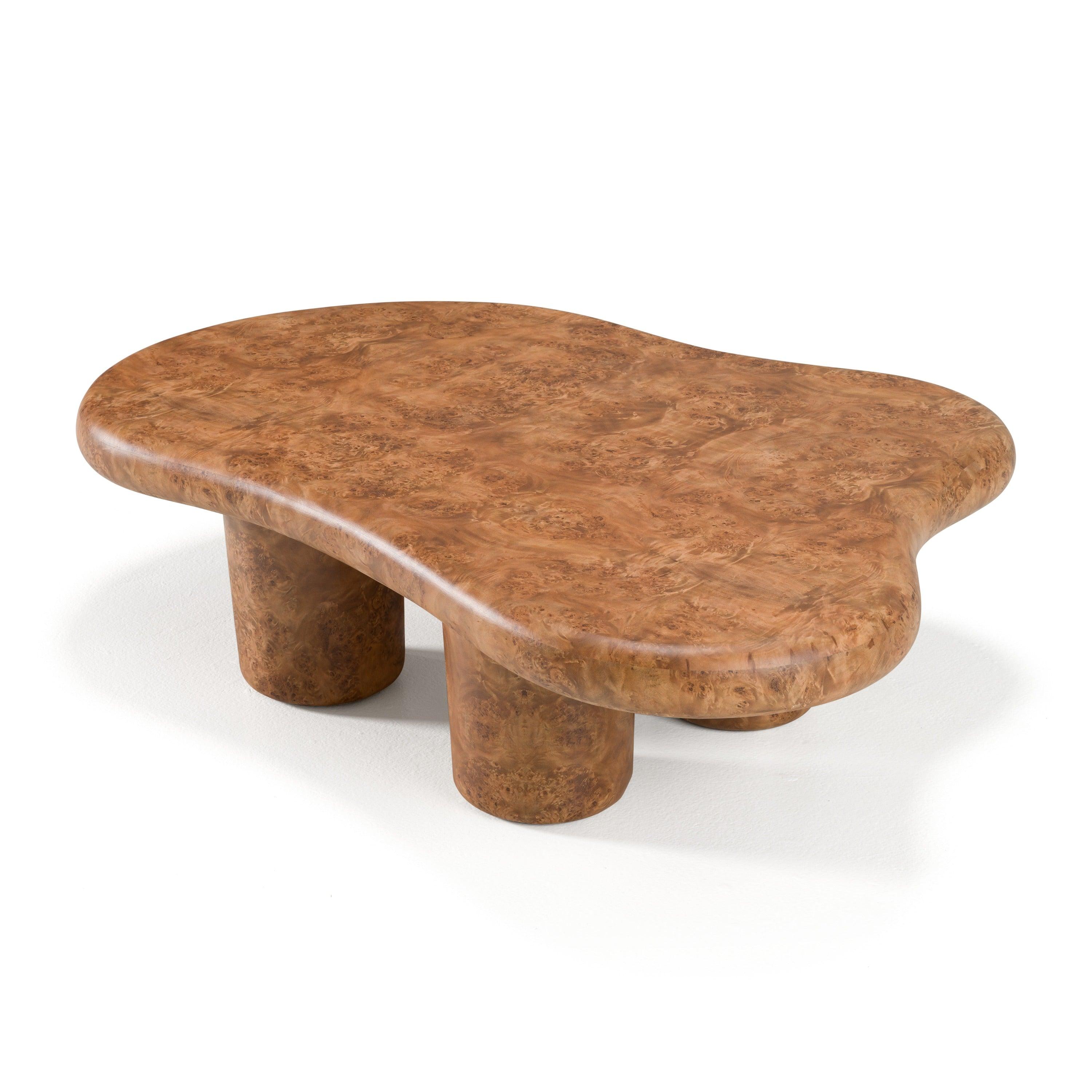 Modrest Weskan Modern Faux Burl Coffee Table