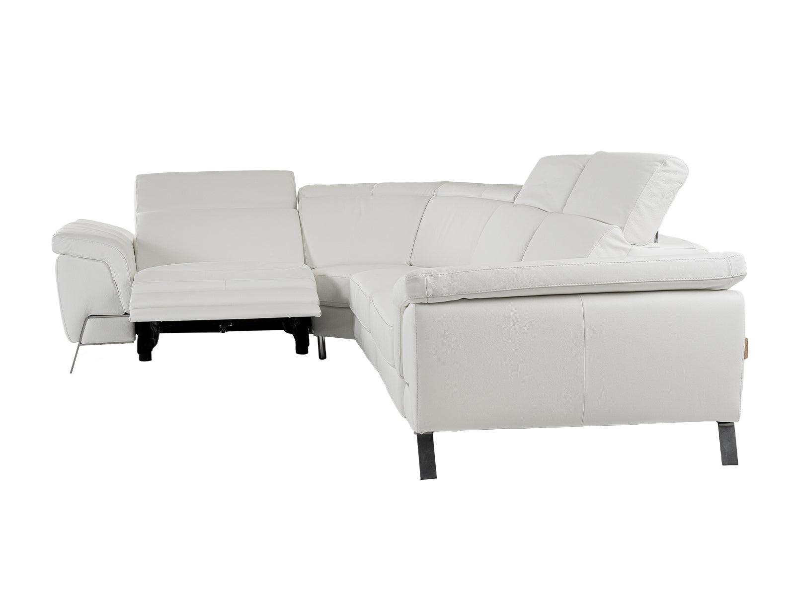 Lamod Italia Wonder Italian Modern Leather Sectional Sofa with Recliners