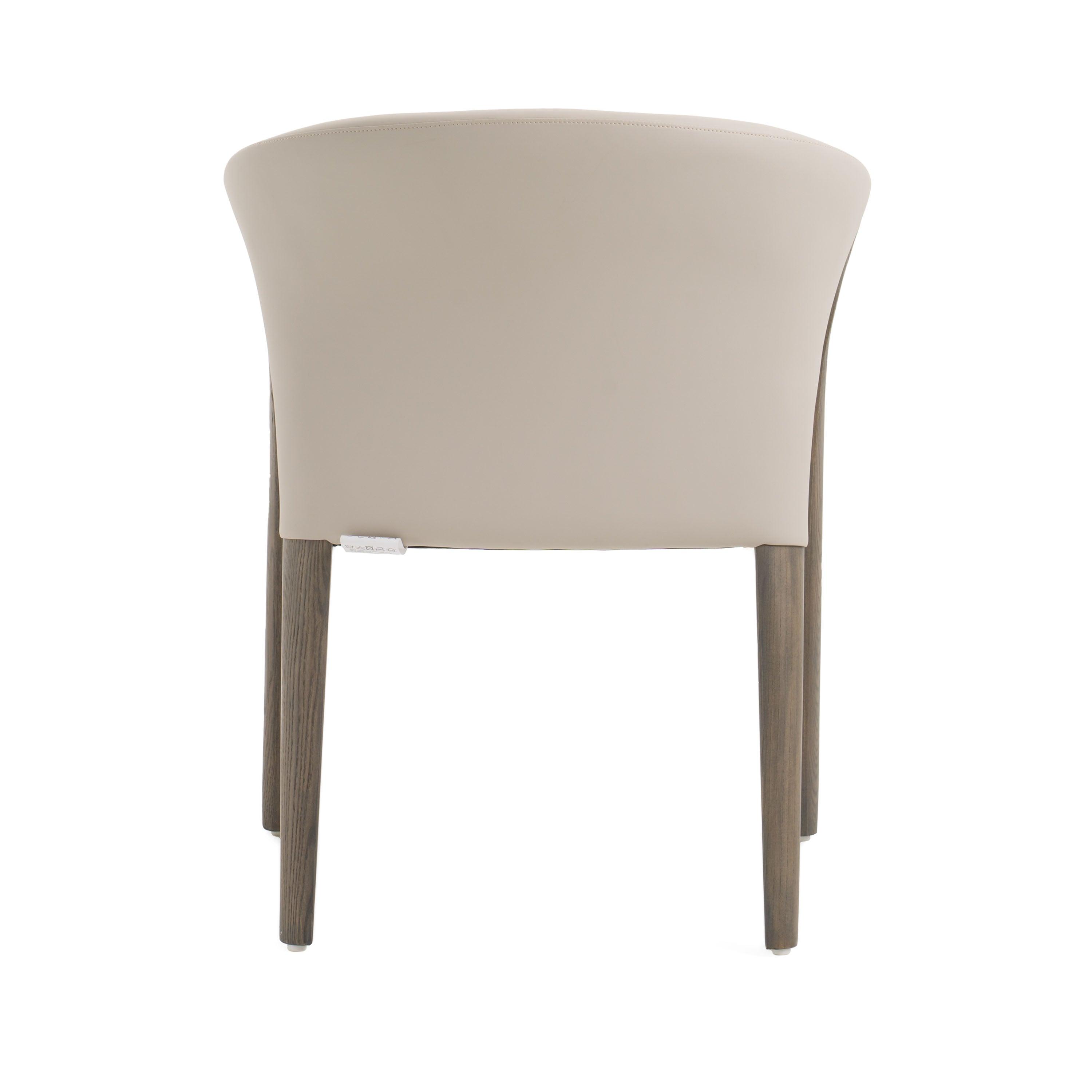 Modrest Wynetta MidCentury Modern Vegan Leather Ash Dining Chair