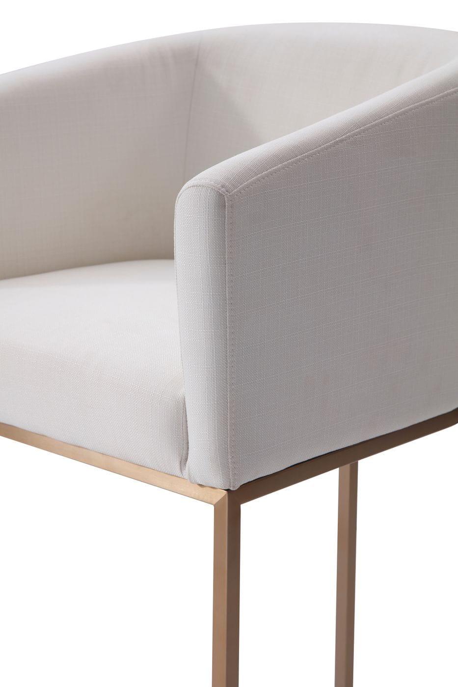 Modrest Yukon Modern Fabric Brushed Bar Chair