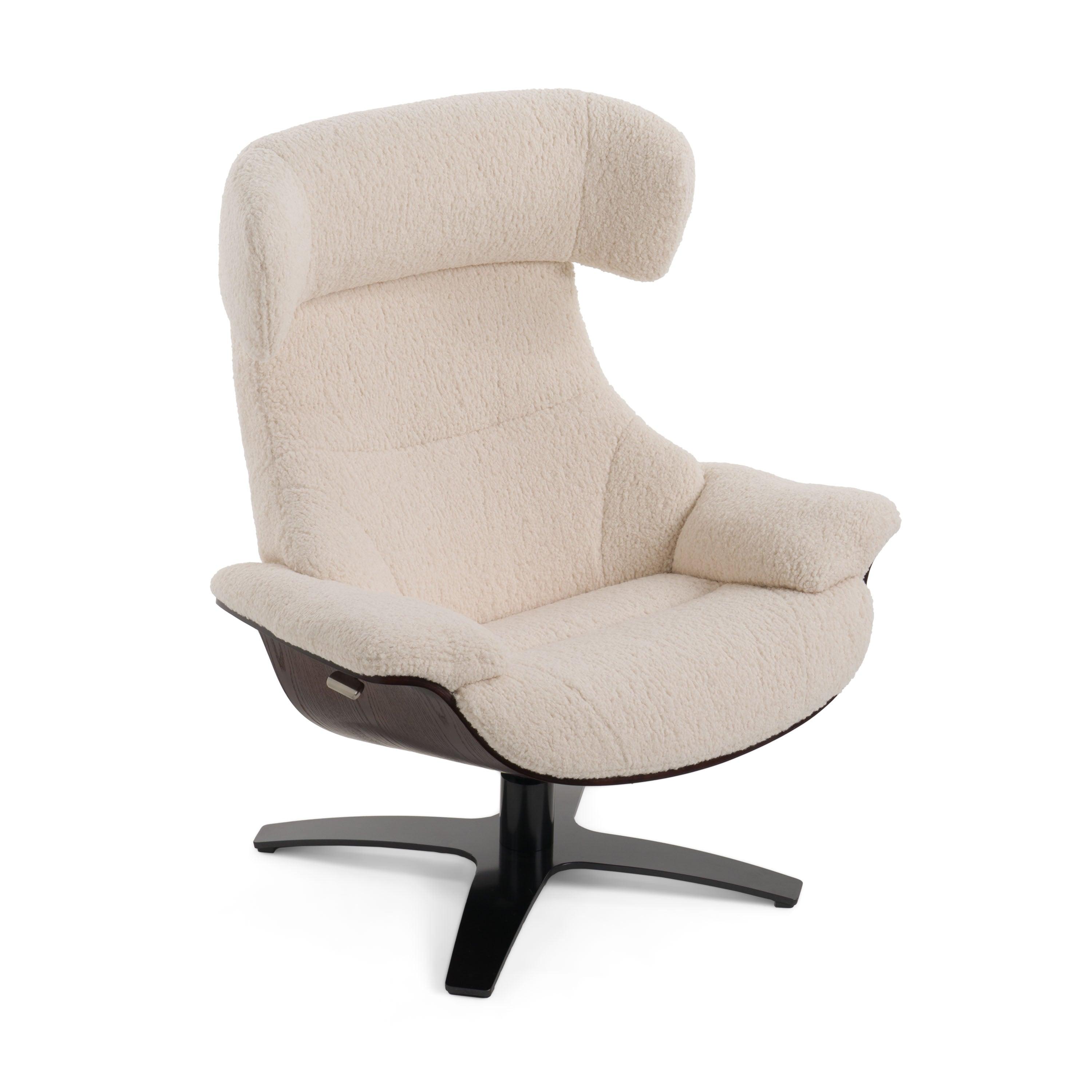 Modrest Zahara Modern Lounge Chair Ottoman