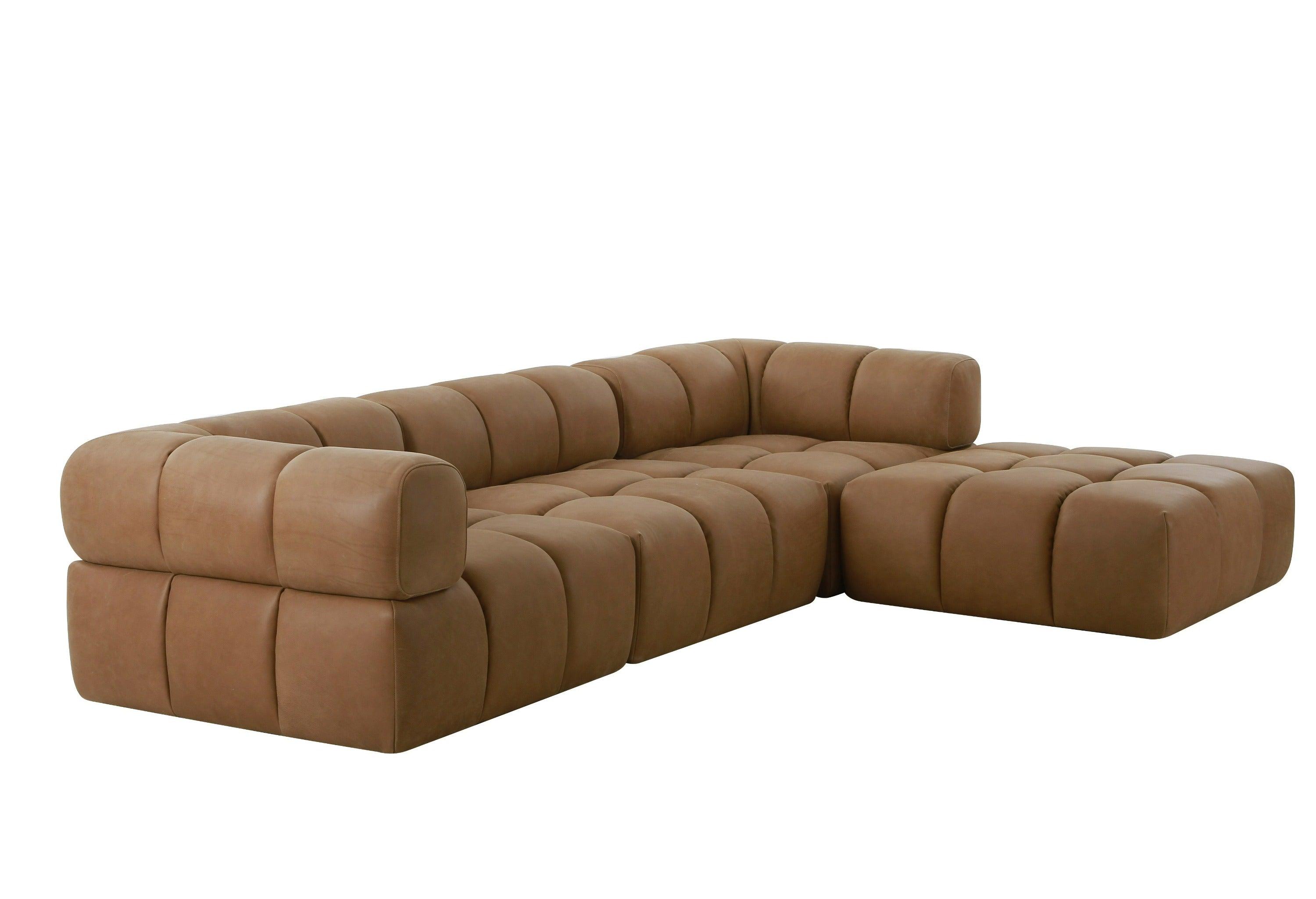 Divani Casa Everest Modern Leather Ottoman