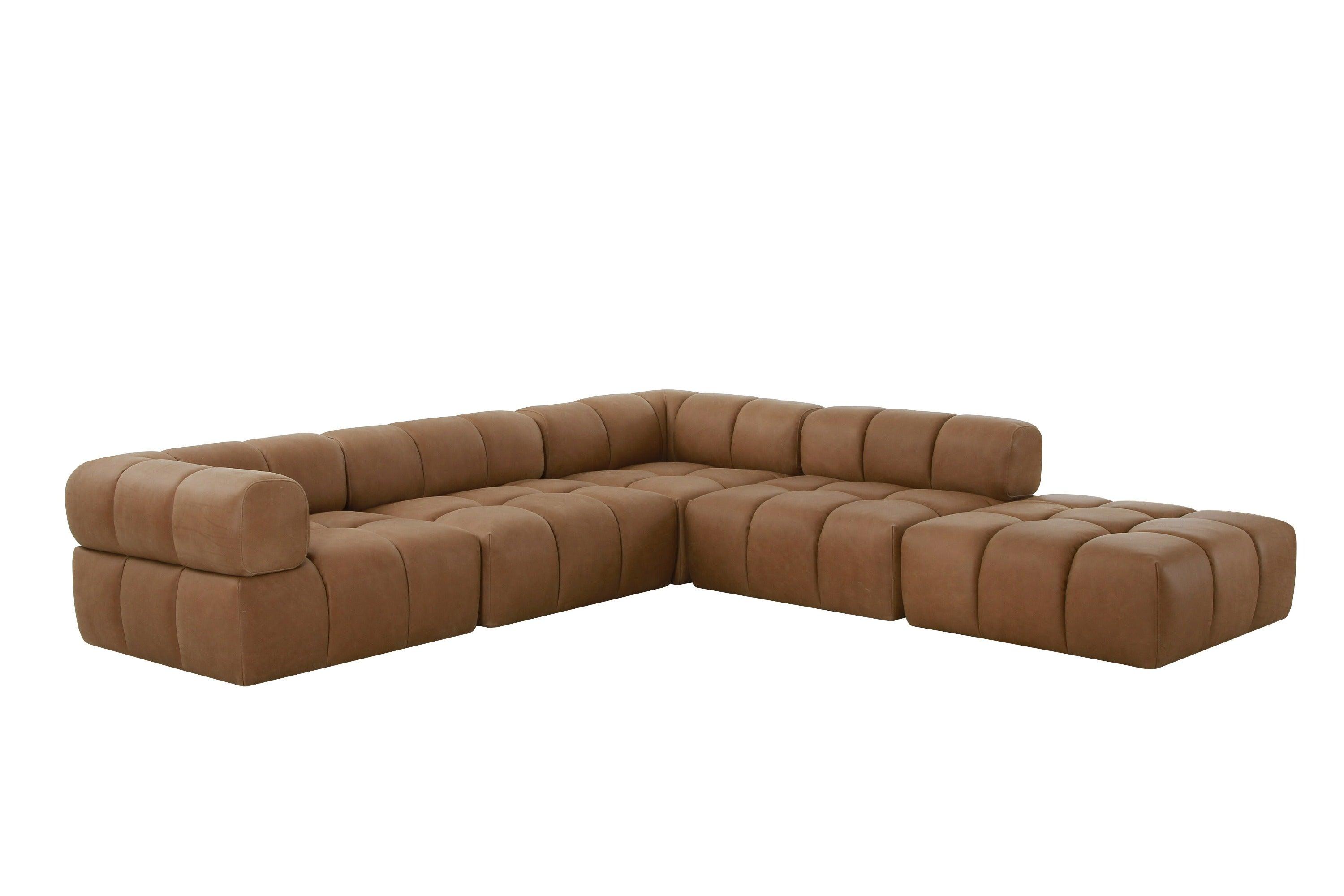 Divani Casa Everest Modern Leather Ottoman