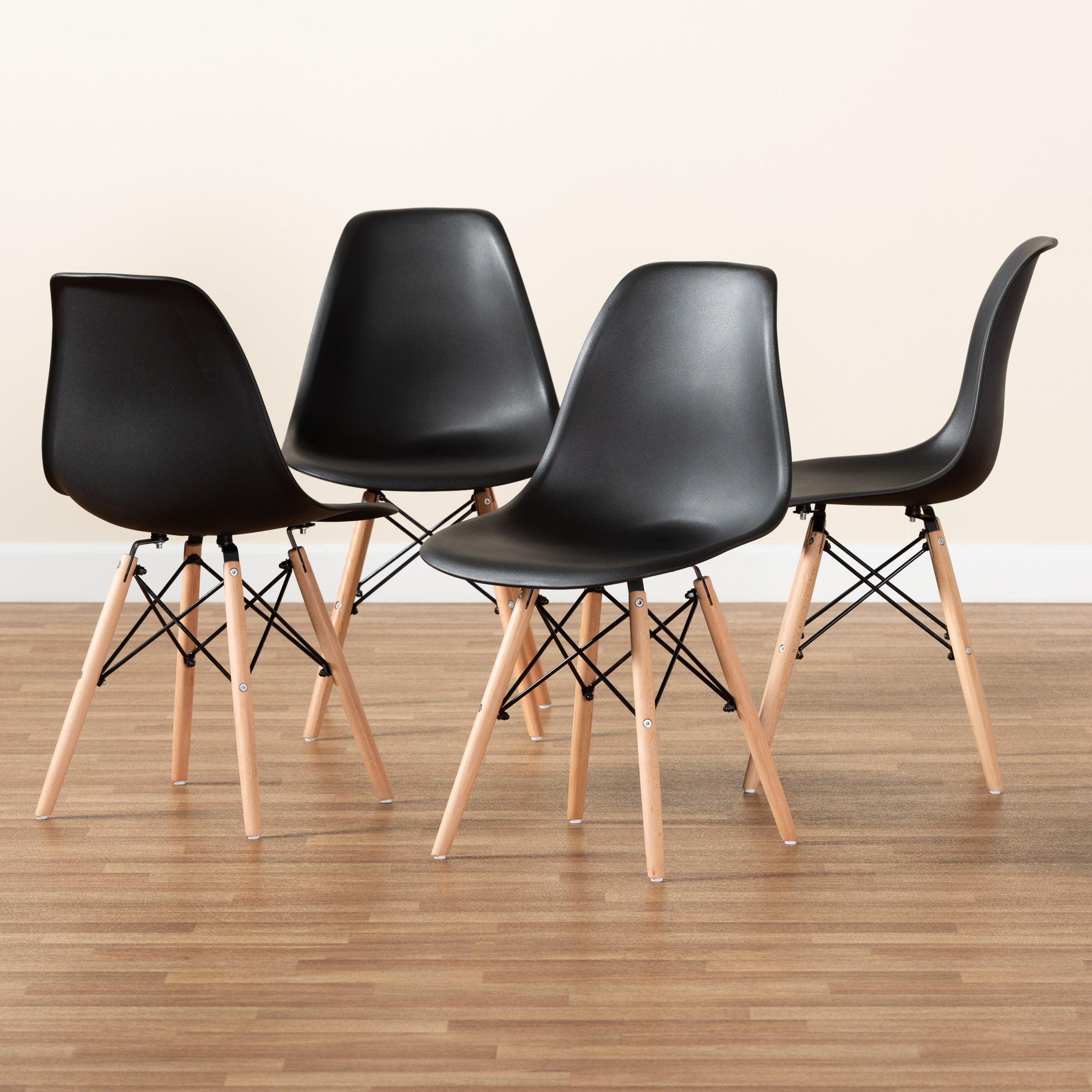 Jaspen Modern Dining Chairs 4-Piece-Dining Chairs-Baxton Studio - WI-Wall2Wall Furnishings
