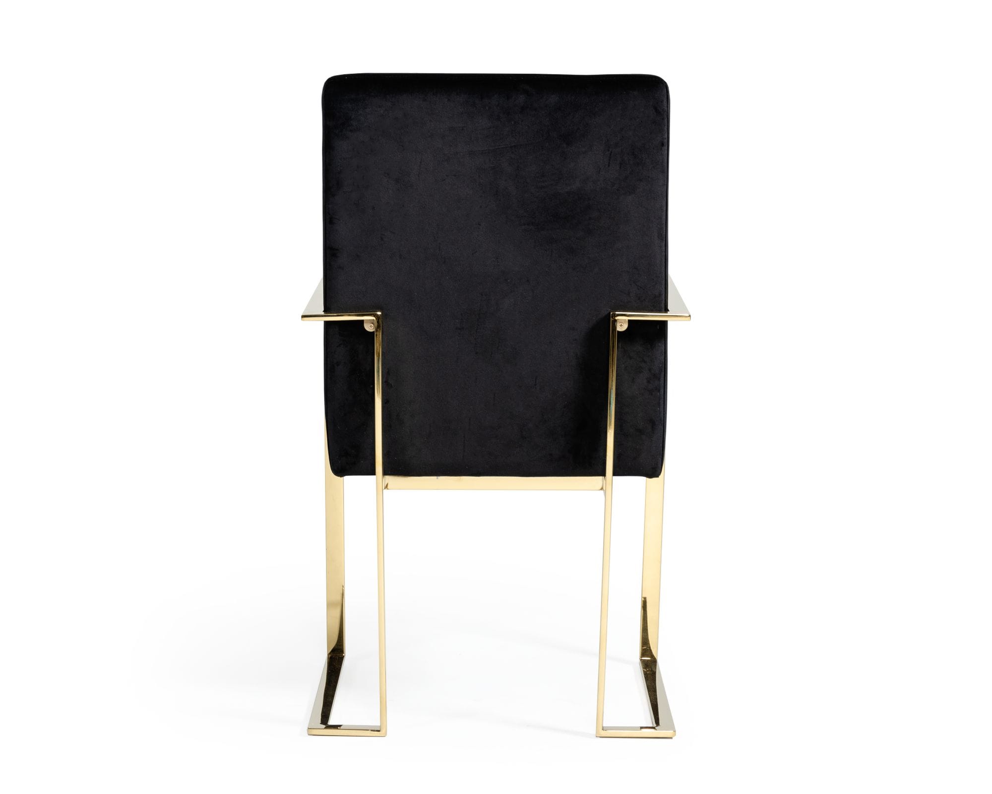 Modrest Fowler - Modern Black Velvet Dining Chair-Dining Chair-VIG-Wall2Wall Furnishings