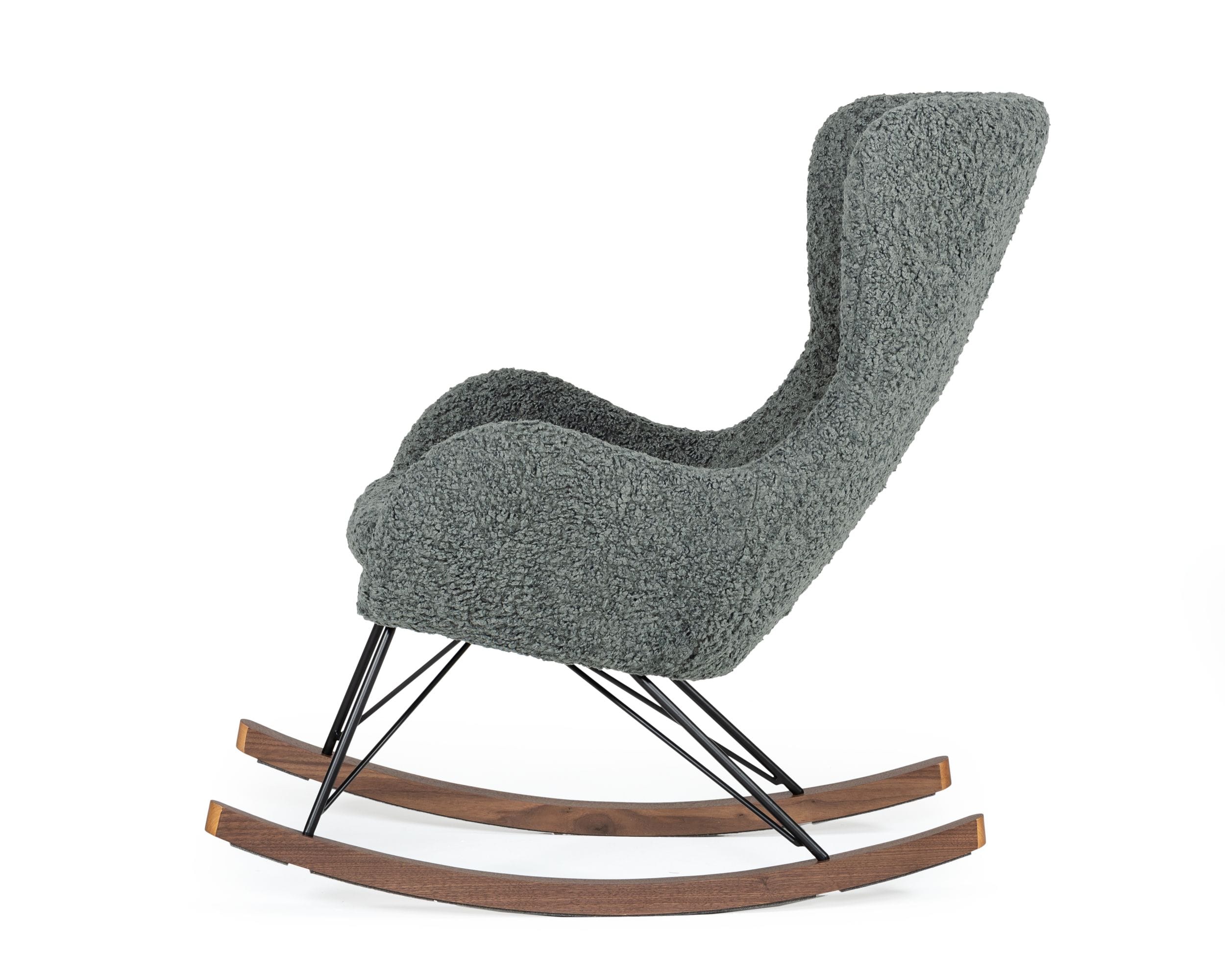Modrest Ikard - Modern Grey Sheep Rocking Chair-Accent Chair-VIG-Wall2Wall Furnishings