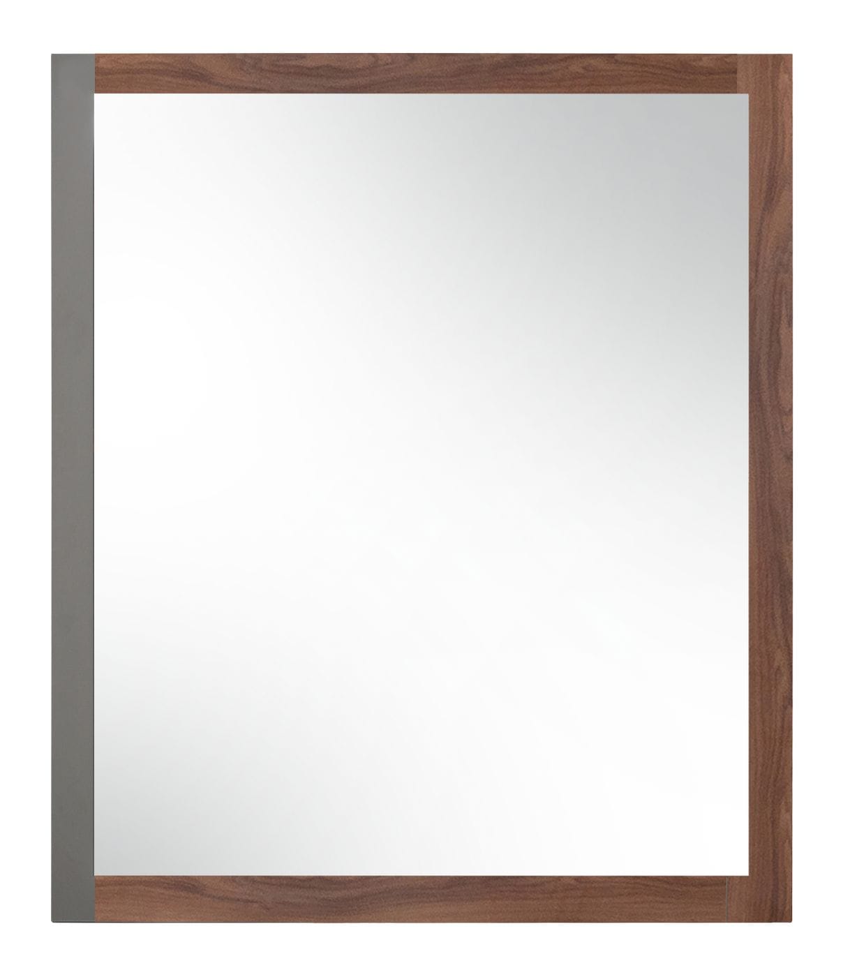 Nova Domus Palermo - Italian Modern Faux Concrete & Walnut Mirror-Mirror-VIG-Wall2Wall Furnishings